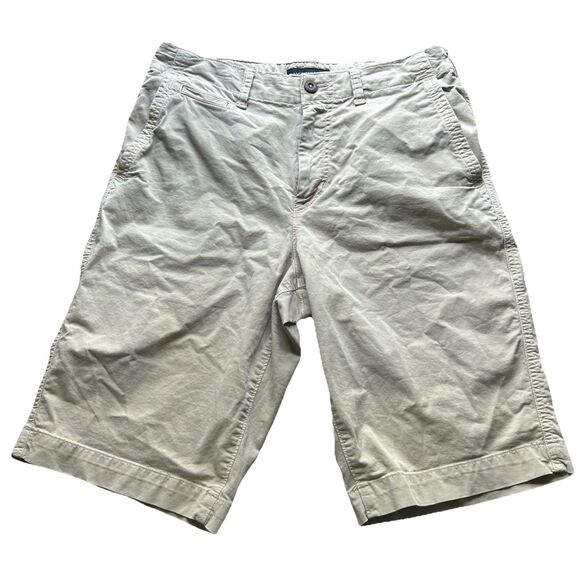 American Eagle Next Level Flex Longer Length Men’s 30 Chino Shorts 12” Inseam - Picture 1 of 6